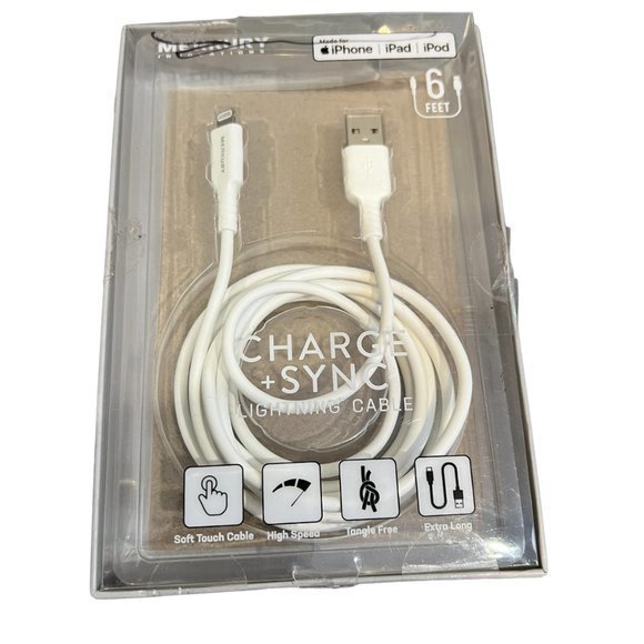 NWB MERKURY 6 ft Charge and Sync Lightning Cable - Picture 6 of 7